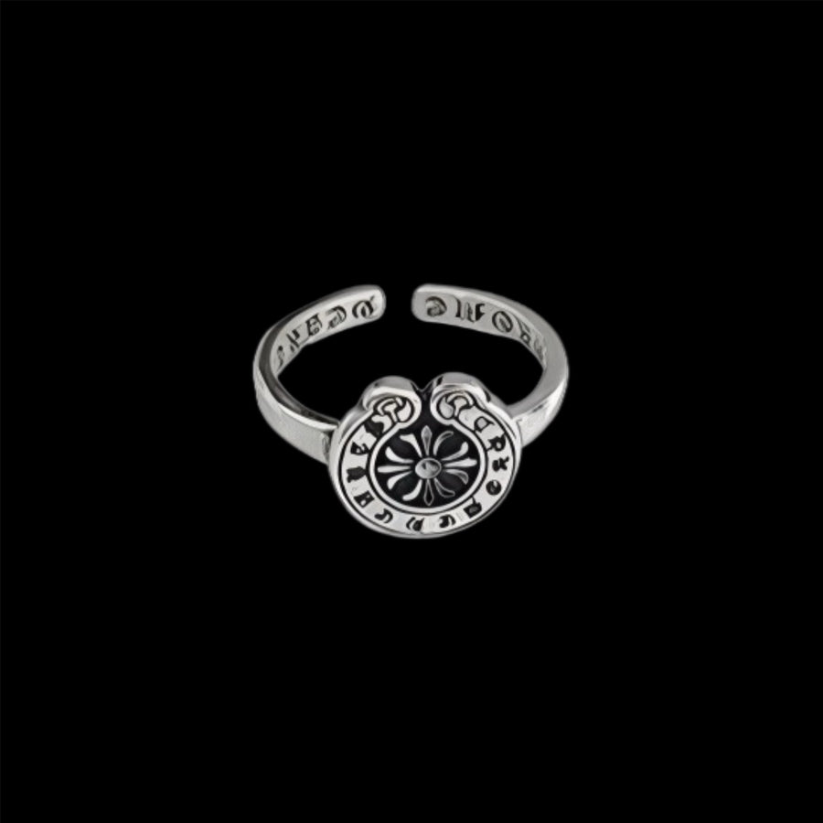 Chrome Mini Horseshoe Ring