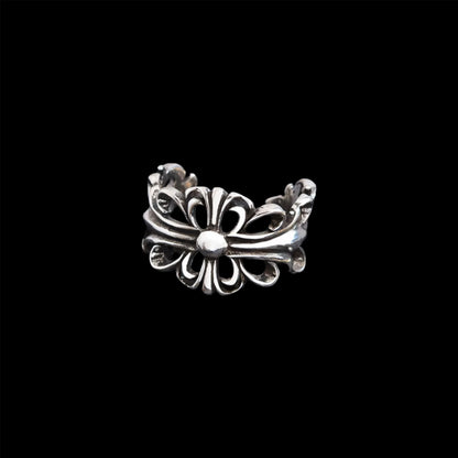 Chrome Floral Ring