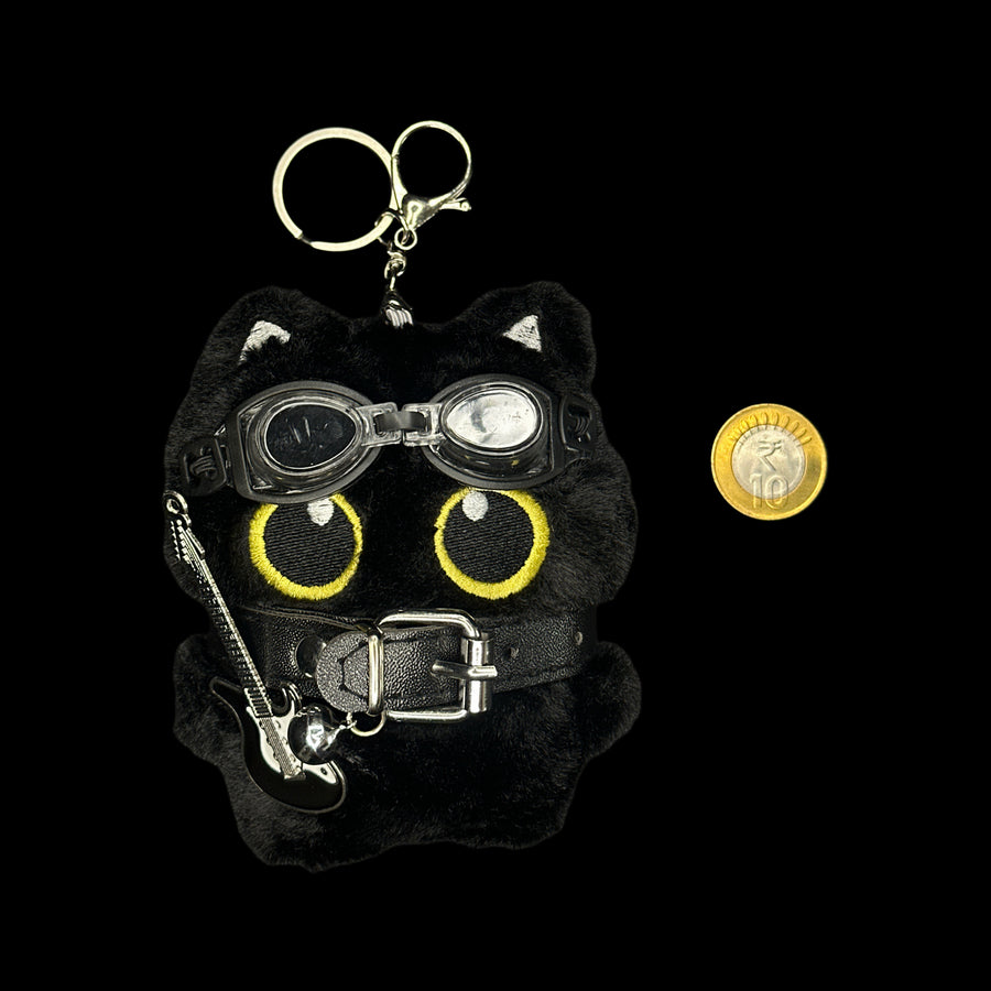 Black Kitty Keychain