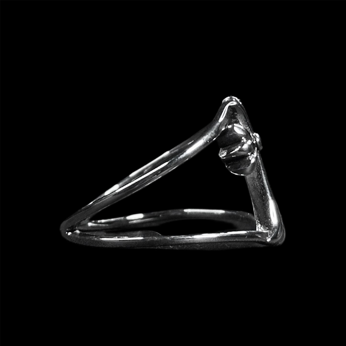 Chrome Infinity Ring