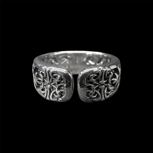 Chrome Cross Ring