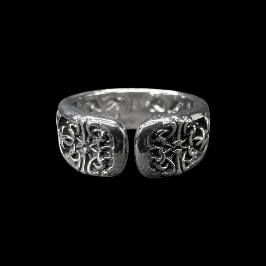Chrome Cross Ring