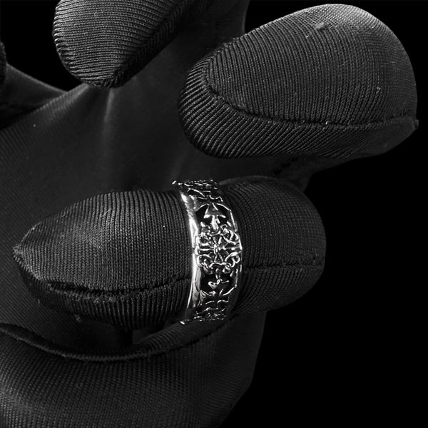 Chrome Cross Ring