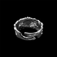 Chrome Big Cross Ring
