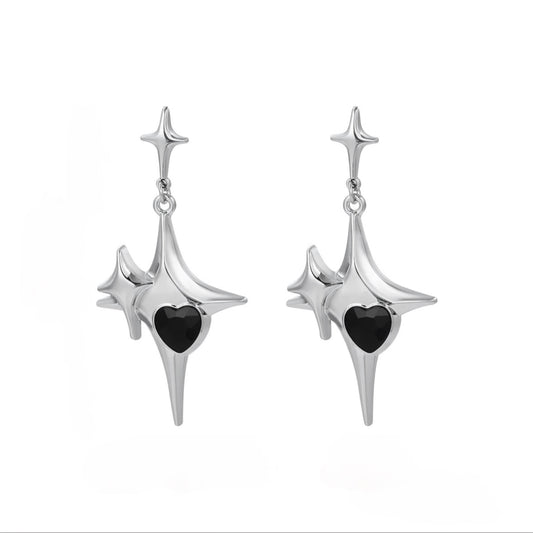 Stellar Heart Earrings