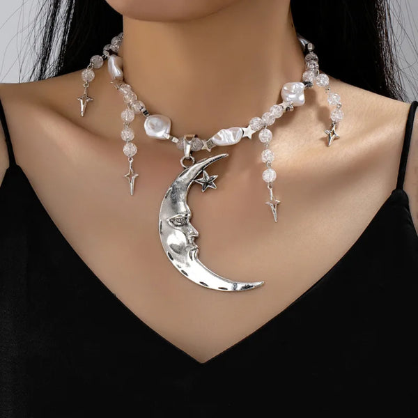 Whimsical Moon Necklace