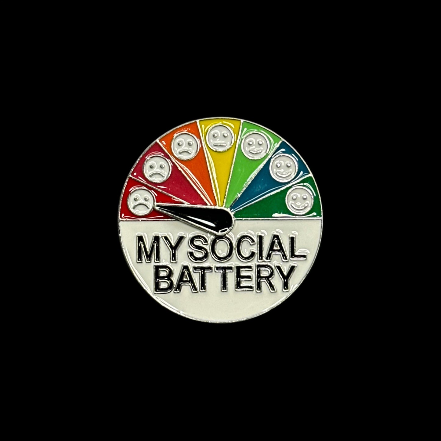 Anxiety Meter Brooch