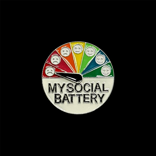 Anxiety Meter Brooch