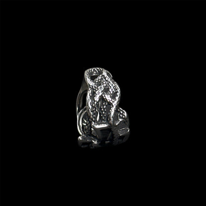 Cross snake ring