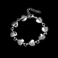 Chrome Crying Heart Bracelet