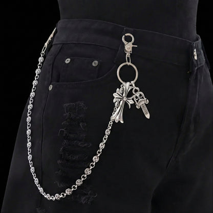 Chrome Double Cross Chain