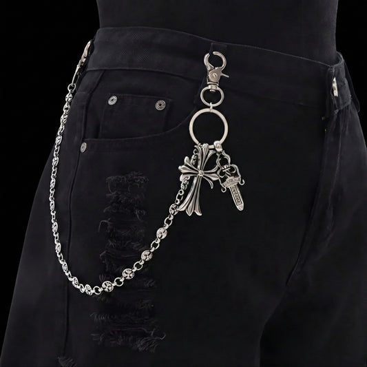 Chrome Double Cross Chain