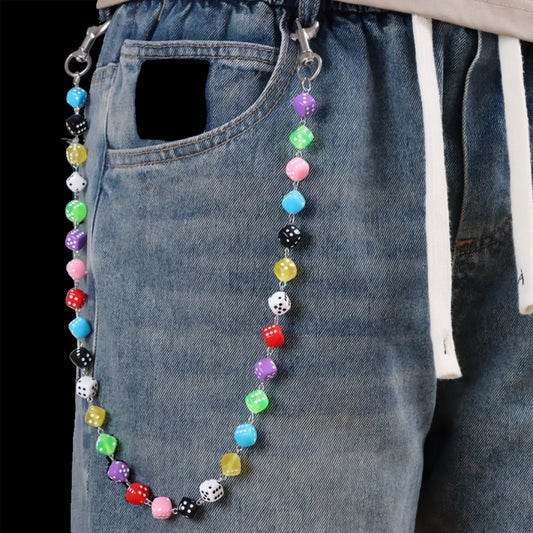 Life Is Dice Jean Chain