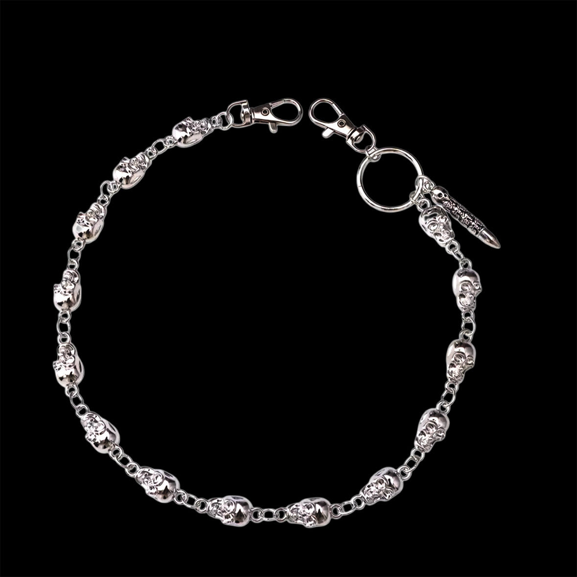 Skulls & Bullet Jean Chain