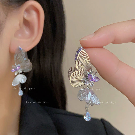 Moonlit Butterfly Earrings