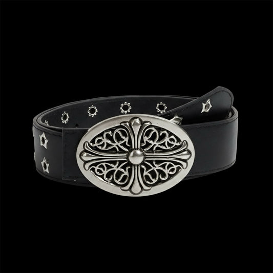 Chrome Oval Belt