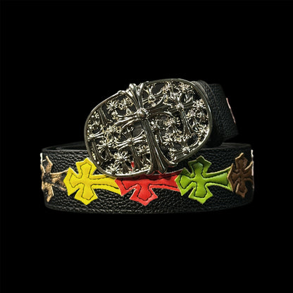 Silver Chrome Cemetery Belt