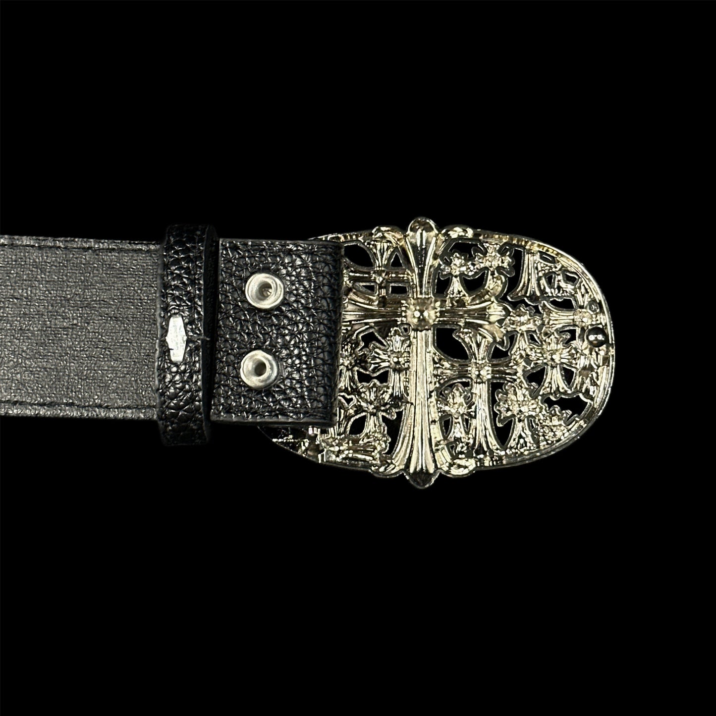 Silver Chrome Cemetery Belt