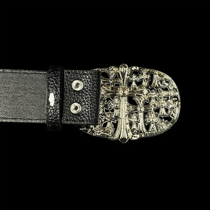 Silver Chrome Cemetery Belt