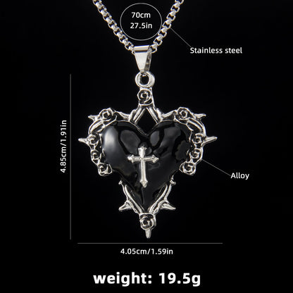 Molten Crossheart Pendant