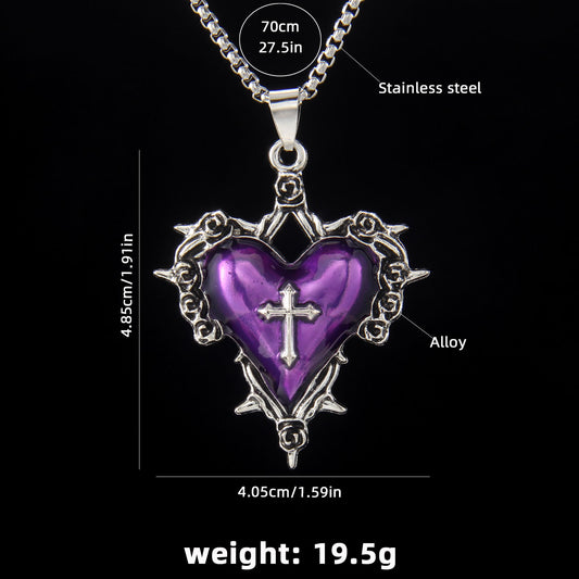 Molten Crossheart Pendant
