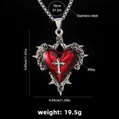 Molten Crossheart Pendant