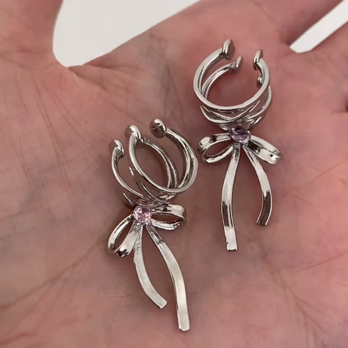 Sweet Bow Knot Earcuffs