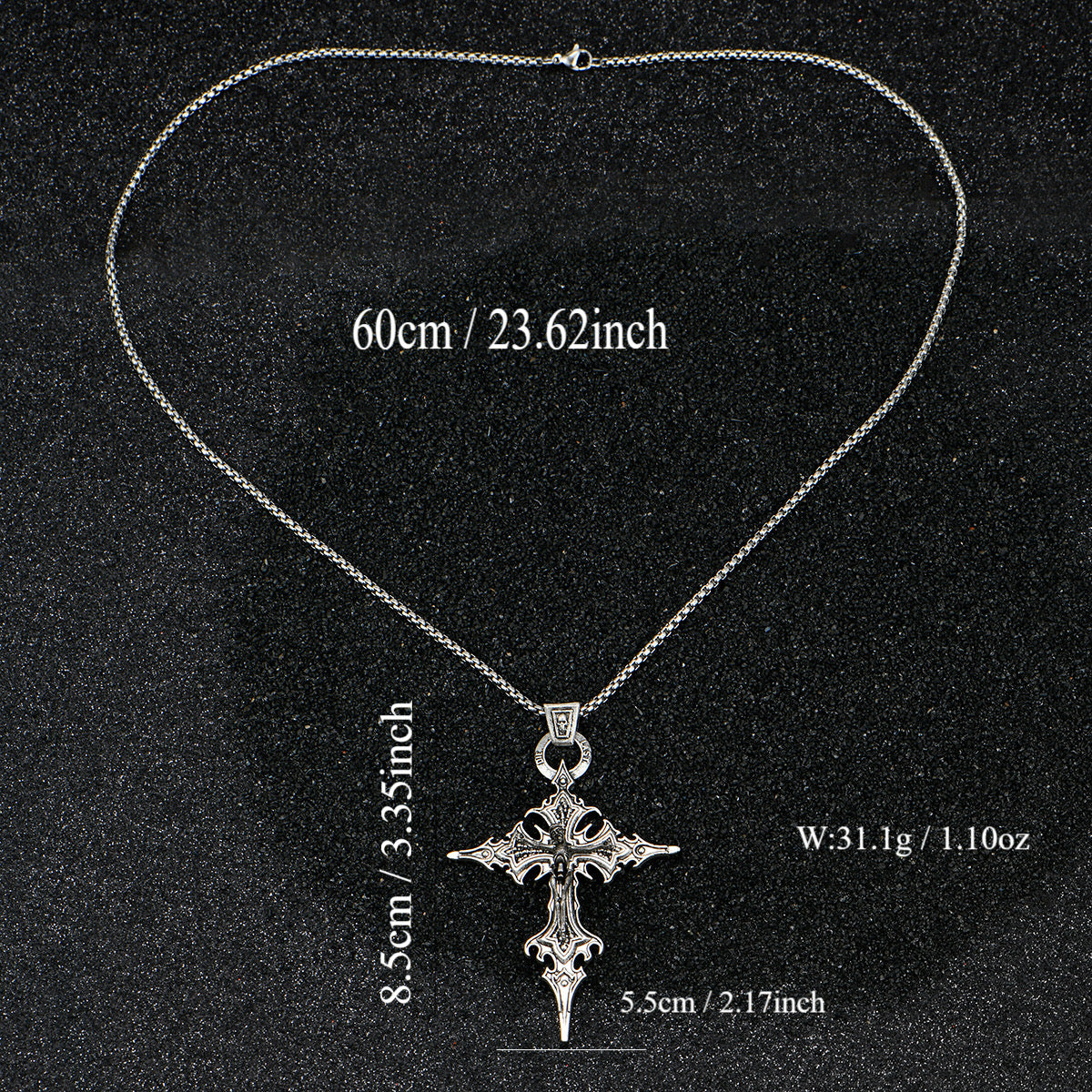 Dark Aura Cross Pendant