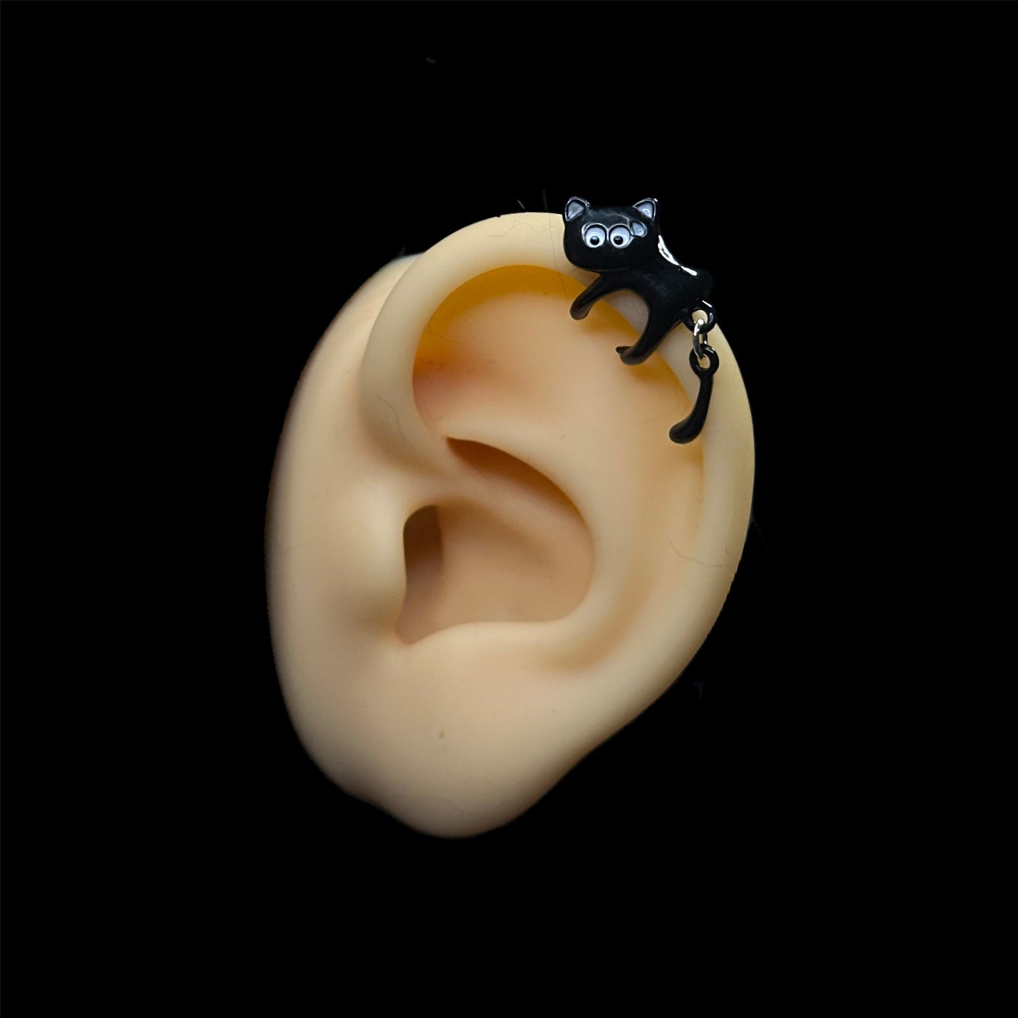 Black Kitty Ear Cuff