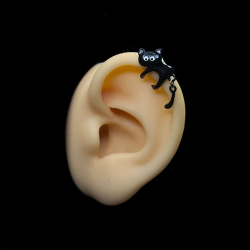 Black Kitty Ear Cuff