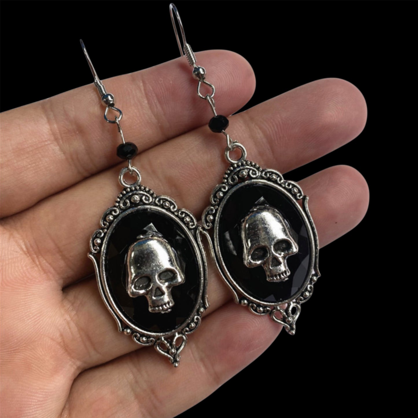 Skull Portrait Earrings