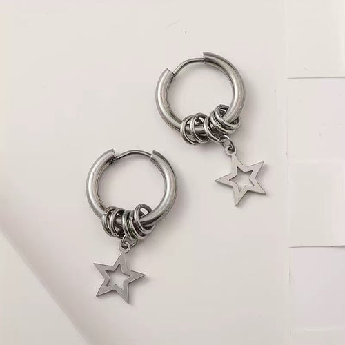 5 pointed Star Earrings