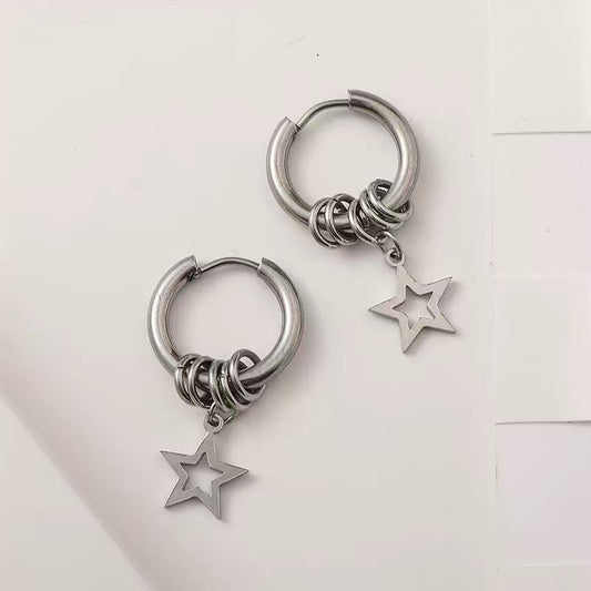 5 pointed Star Earrings
