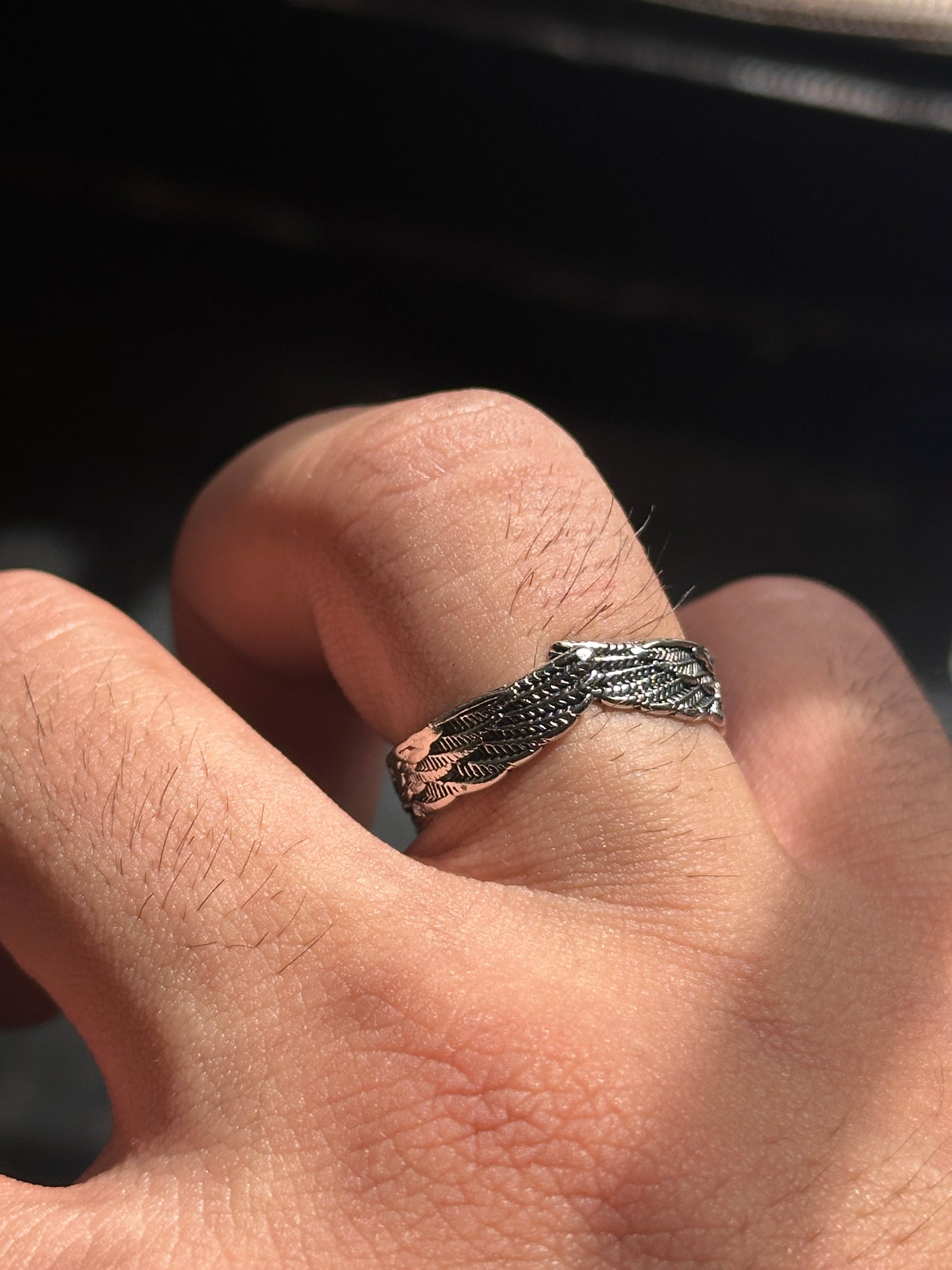Iron Feather Ring