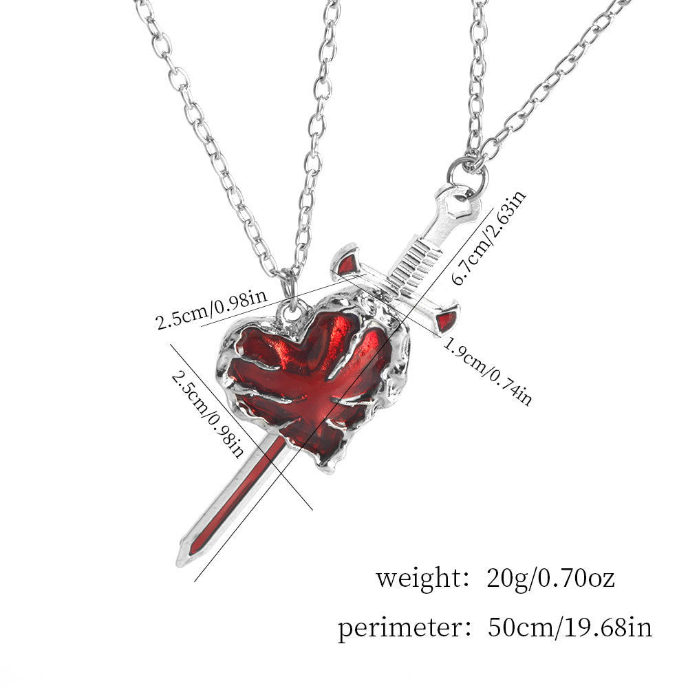 Heart & Blade Pendants (combo)