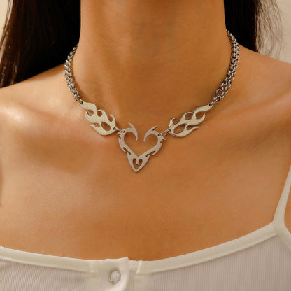 Blazing Heart Necklace
