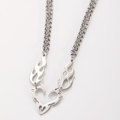 Blazing Heart Necklace