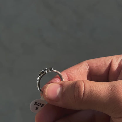 Chrome Infinity Ring